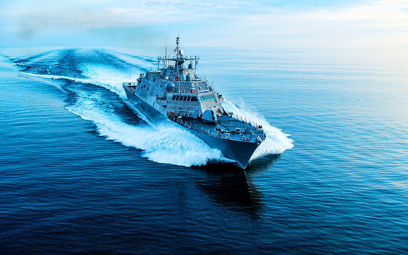 USS Wichita LCS-13, littoral combat ships, United States Navy, US army, battleship, LCS, US Navy, dom-class, HD wallpaper