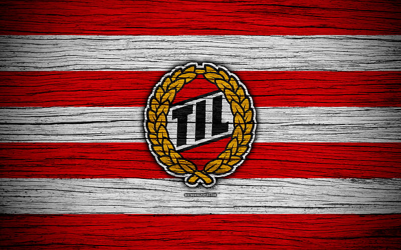 Tromso FC Eliteserien, logo, soccer, football club, Norway, Tromso, wooden texture, FC Tromso, HD wallpaper