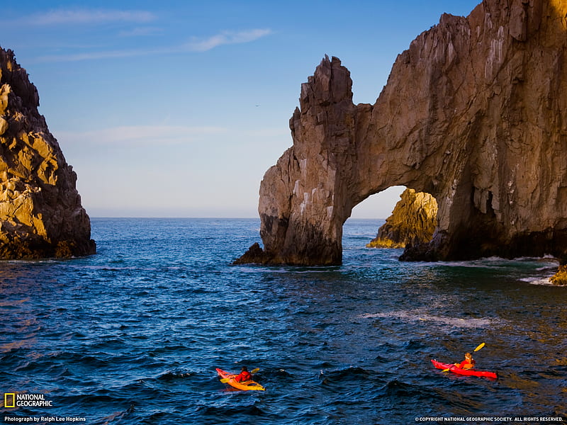 Adventure, extreme, cliffs, ocean, adventure kayak, sea, HD wallpaper
