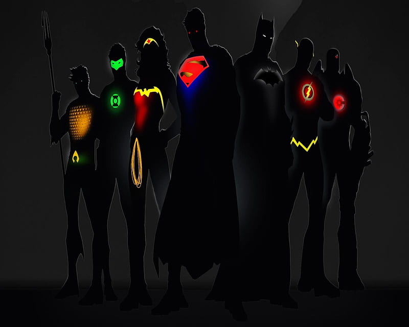 Justice League, aquaman, batman, green lantern, superman, wonder woman, HD wallpaper