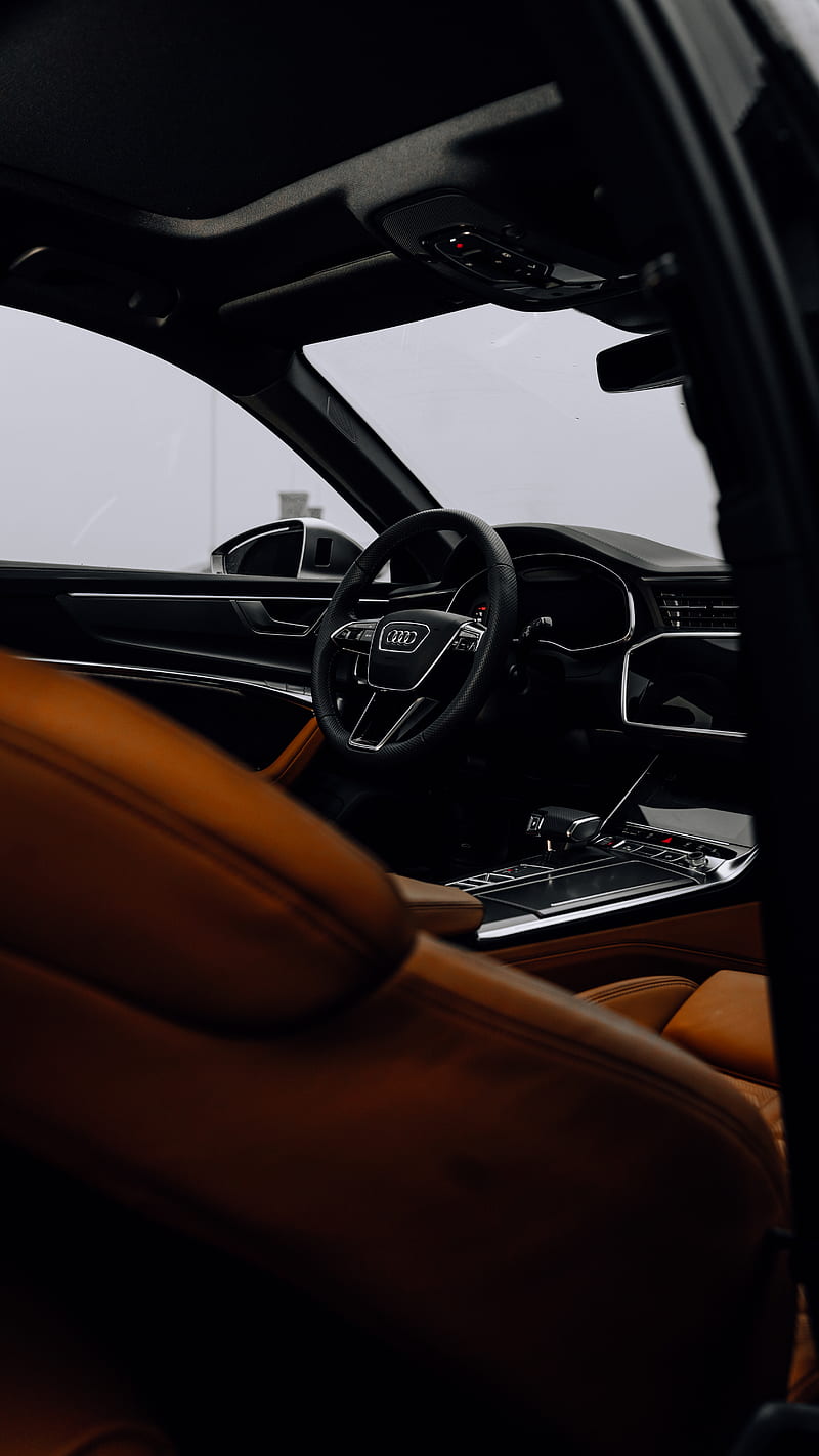Audi RS6, car, car interior, automotive, HD phone wallpaper