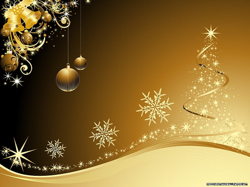 Golden Christmas, collage, christmas, background, golden, HD wallpaper |  Peakpx