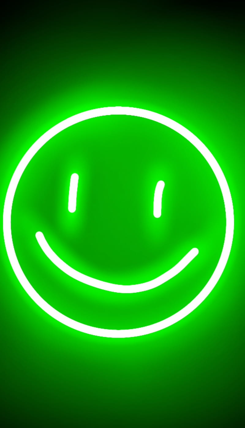 Dream neon , happy, minecraft, smile, smiley, youtube, HD phone wallpaper