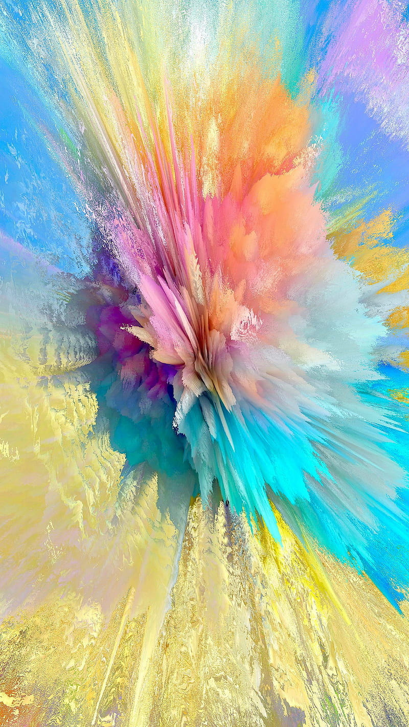 “Pastel Brights”, ColetteLrsn, abstract, color explosion, color layers ...