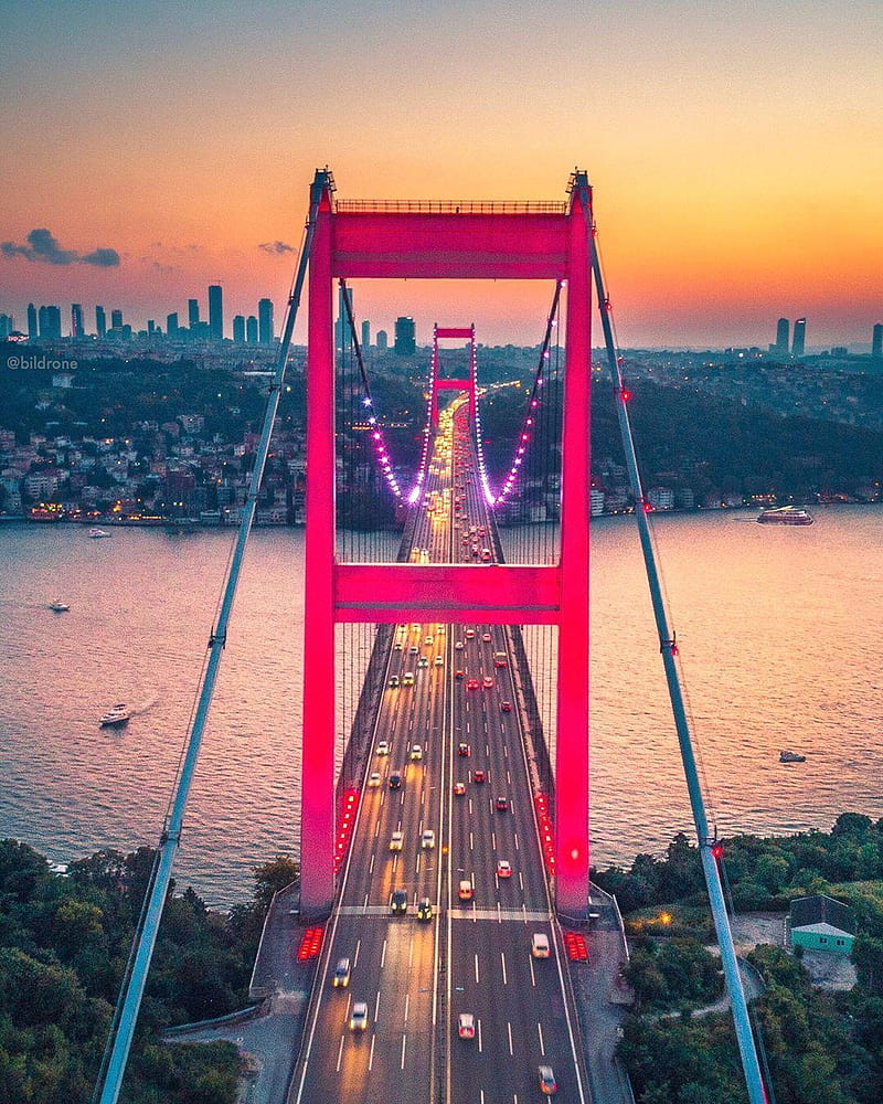 Istanbul, kopru, manzara, HD phone wallpaper