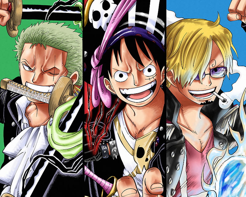 4k Free Download One Piece Roronoa Zoro Monkey D Luffy Sanji One