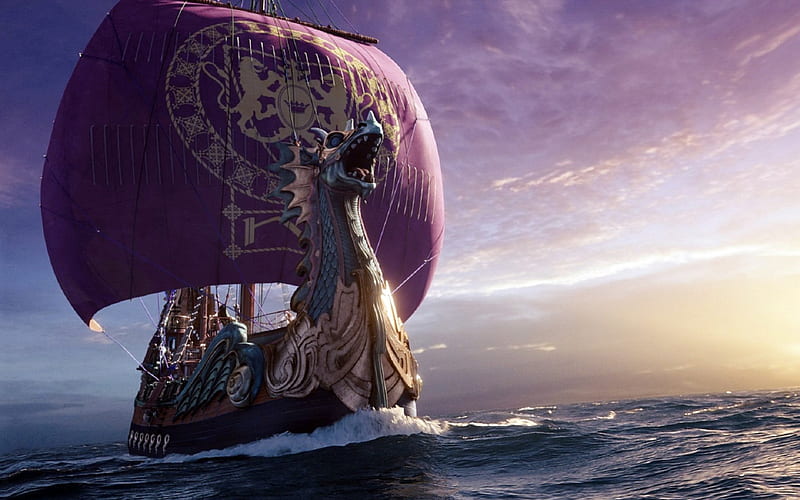 On the way for quest, north, ship, viking ship, vikings, nordic, sea, drakkar, HD wallpaper