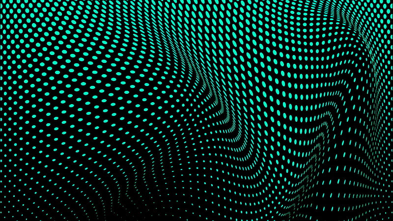 Light Green Circles Bends Points Black Background Abstract, HD wallpaper |  Peakpx