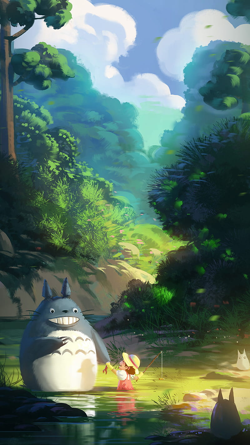 Totoro Anime, HD phone wallpaper