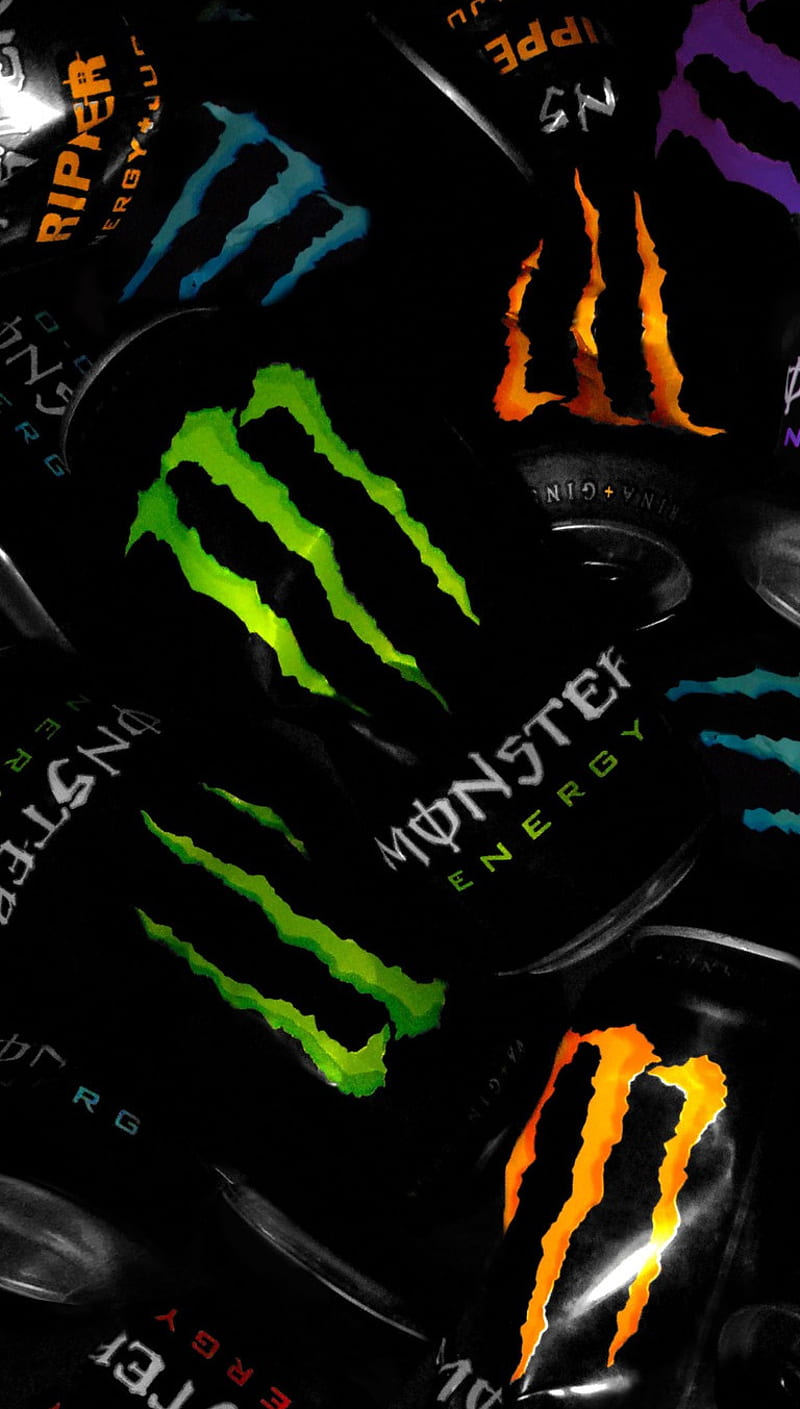 Monster Energy, auto, bike, car, drink, ford, game, logo, motorbike, motorcycle, race, HD phone wallpaper