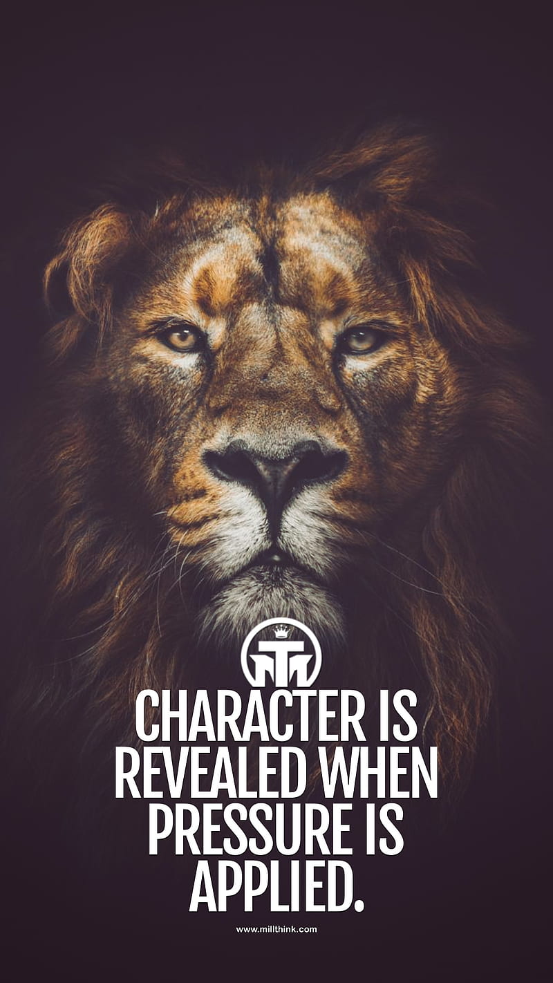Motivational Quote, inspiration, king, lion, luxury, motivation, HD phone wallpaper