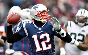 Tom Brady New England Patriots, match, quarterback, american football, NFL, HD wallpaper