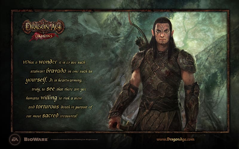 Dragon Age: Origins, Warrior, Video Game, Dragon Age, HD wallpaper