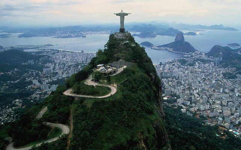Rio de Janeiro Jesus Hill-Cities graphy, HD wallpaper