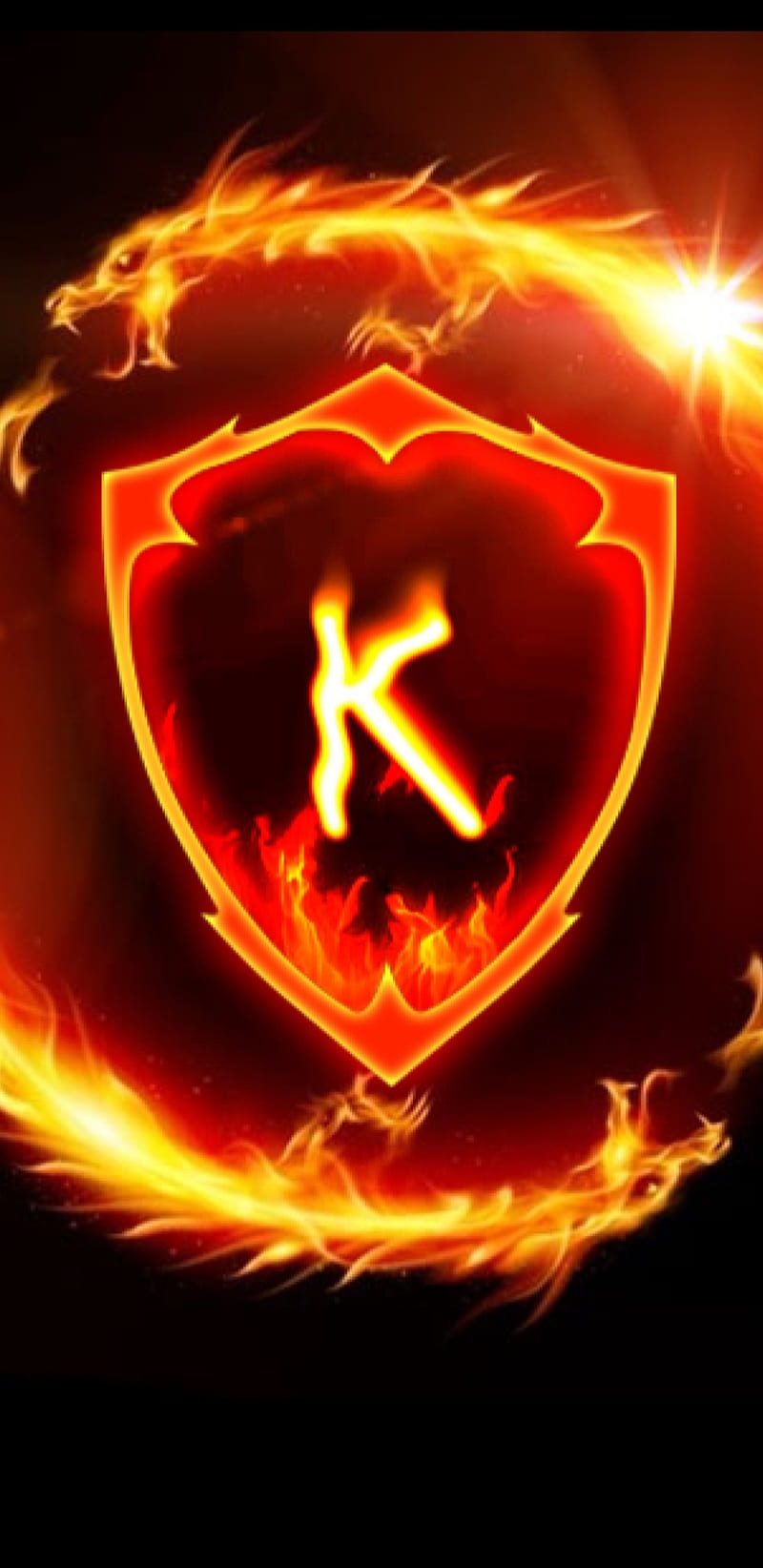 K letter, letters, yellow, red, fire, dragon, alphabet, alphabets, HD phone  wallpaper | Peakpx