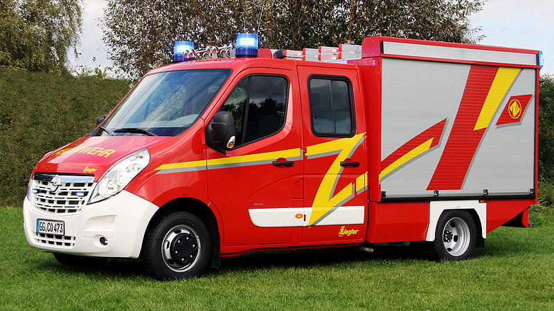 2010 Opel Movano Double Cab - Feuerwehr, Movano, Cab, Opel, Car, Double, Feuerwehr, Fire, Emergency, HD wallpaper