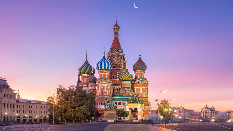 Saint Basil's Cathedral Dome Moscow Russia Travel, HD wallpaper