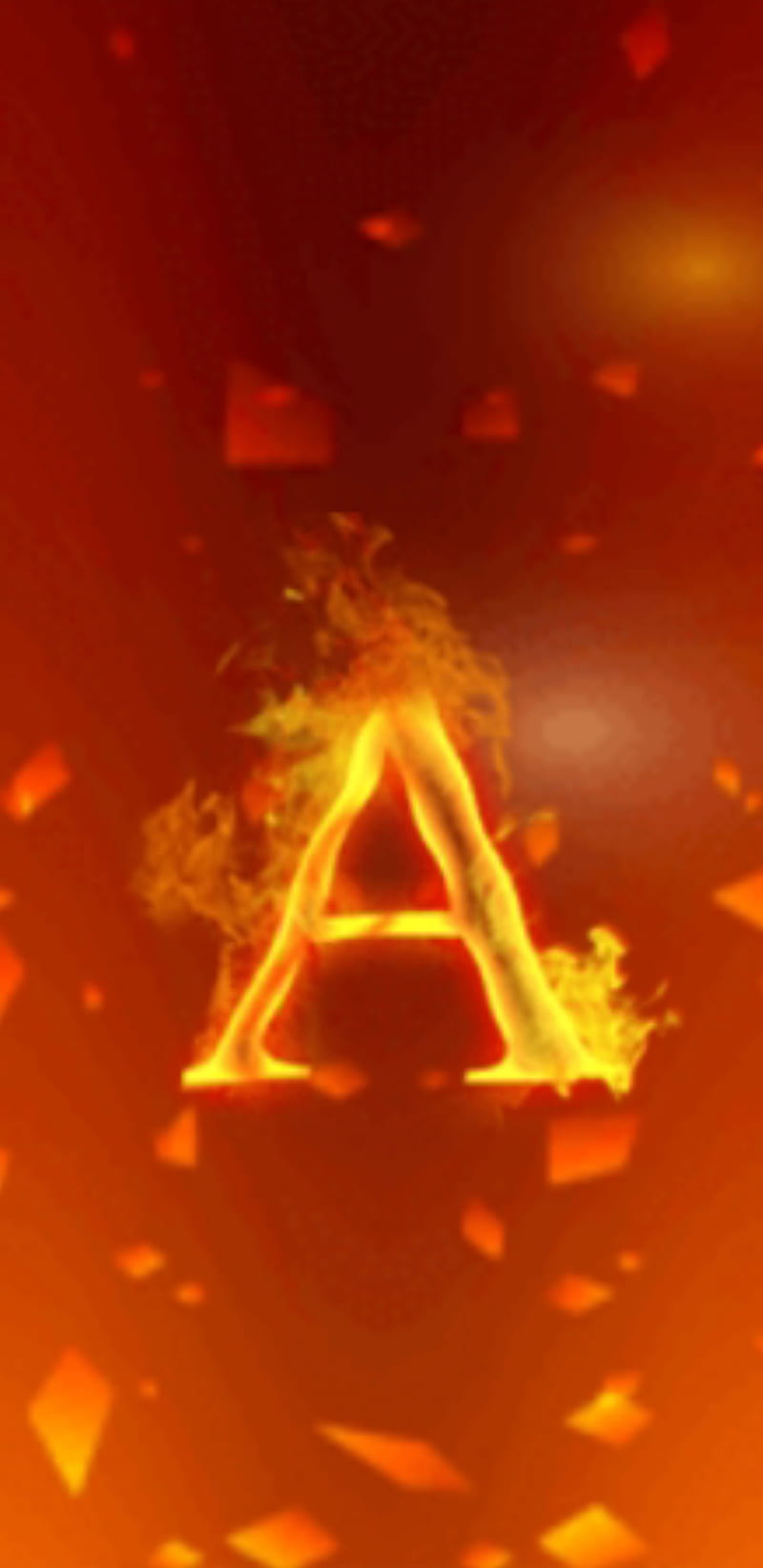 A letter, letters, letter, albhabets, fire, red, yellow, HD phone wallpaper