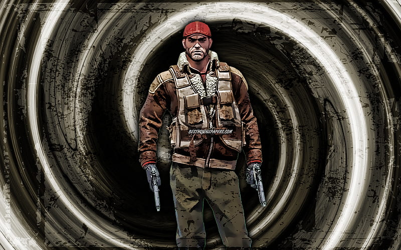 Maximus brown grunge background, CSGO agent, Counter-Strike Global Offensive, vortex, Counter-Strike, CSGO characters, Maximus CSGO, HD wallpaper