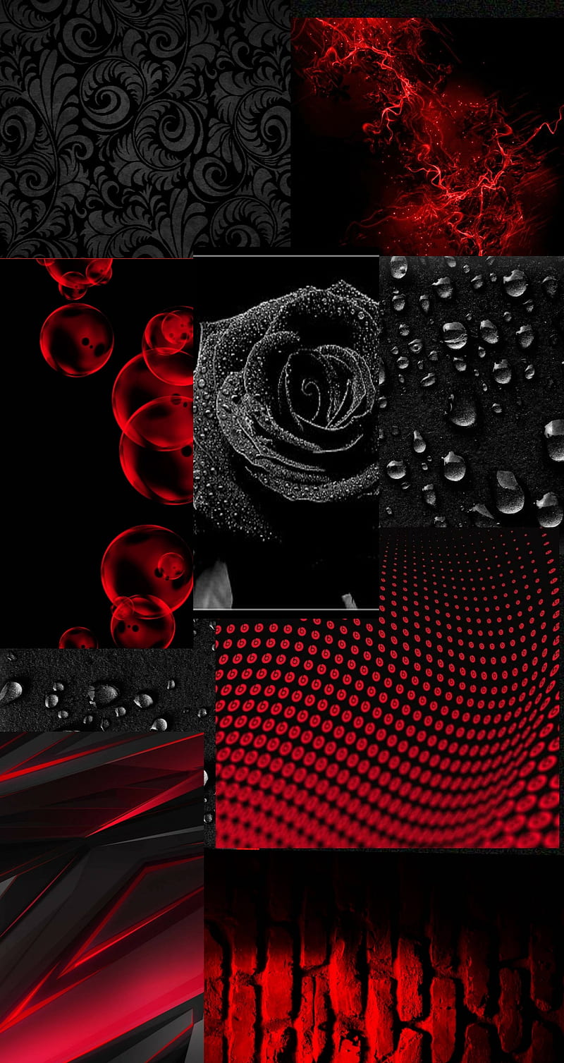 Rojo y negro, impresionante, borde, nervioso, gótico, Fondo de pantalla de  teléfono HD | Peakpx