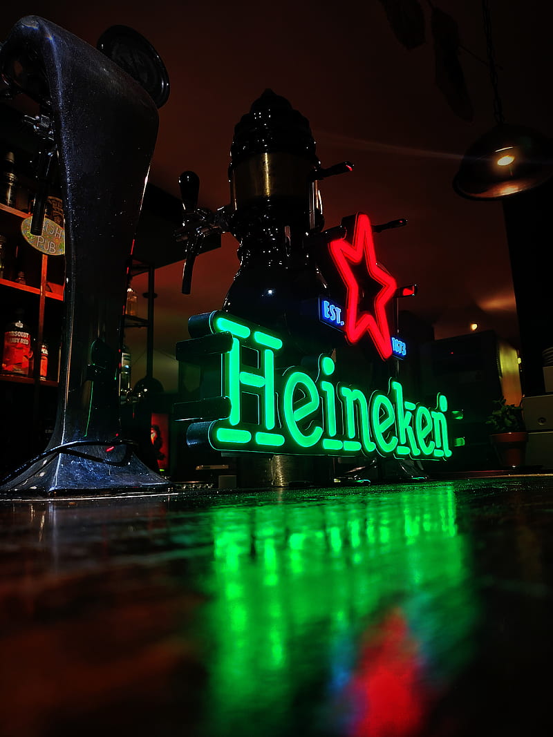 Heineken, arrow, beer, cerveza, flash, heineken estrella, logo, premium, tirada, vans, HD phone wallpaper