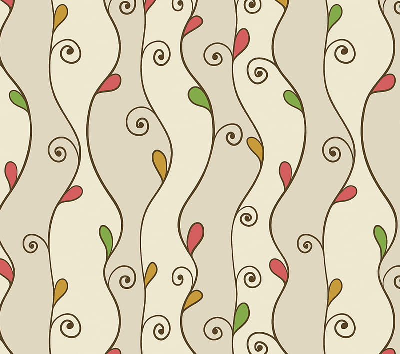 Leaf Pattern, colorful, creeper, leaves, vine, HD wallpaper