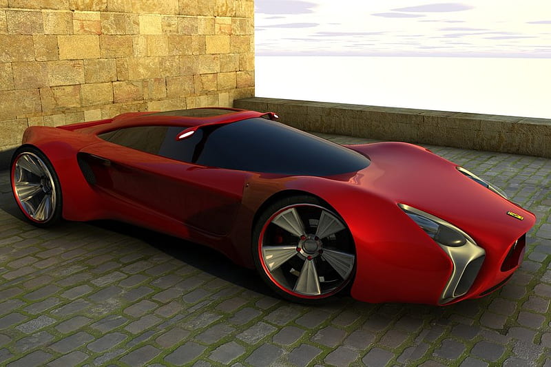 Ferrari Monza Concept, by kk, kkvt, kk design, virtual tuning, ferrari concept, HD wallpaper