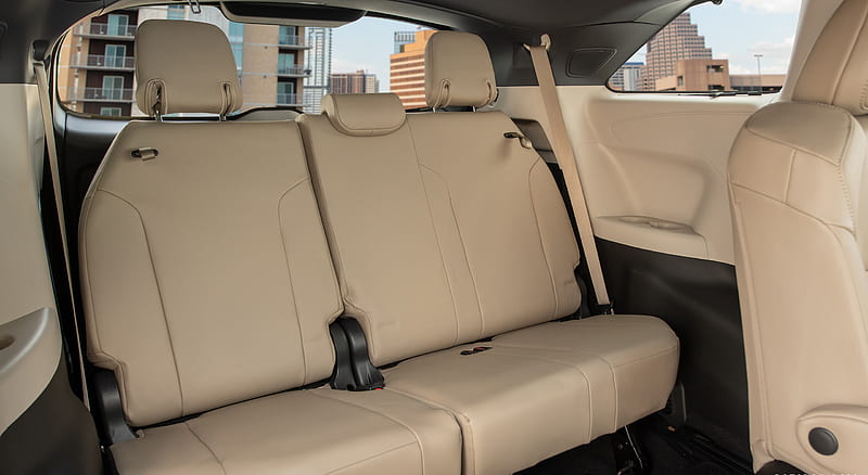 2021 Toyota Sienna Hybrid XLE AWD (Color: Sunset Bronze Mica) - Interior, Third Row Seats , car, HD wallpaper