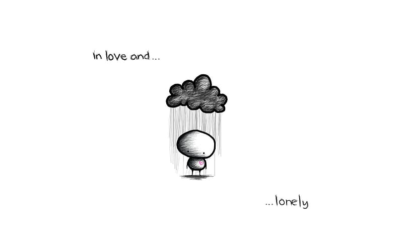 Cloud, love, gloom, lonely, rain, HD wallpaper | Peakpx