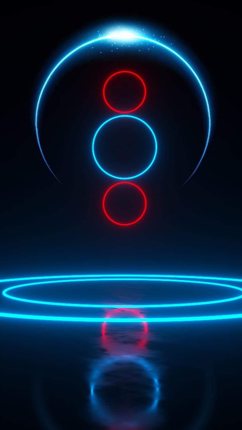Halo, Abstract, Anxo, Blue, Bot Colorful, Circle, Circles, Colors, Cosmos, Crescent, dark, Darkness, Digital, Glow, Glowing, Illuminate, Interstellar, Light Blue, Lighting, Lights, Red, Reflection, Robot, Robotic, Shining, Space, Sphere, Tech, Technological, Technology, Tones, Vibrant, HD phone wallpaper
