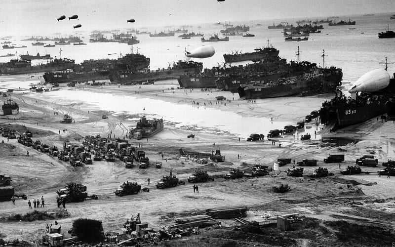 The Normandy Landings (1944), D Day, guerra, Normandy, History, World War Two, HD wallpaper