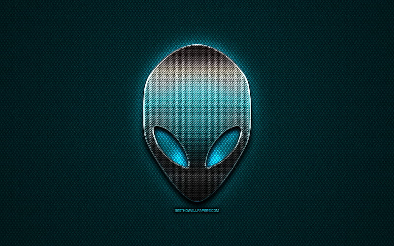 Logotipo de alienware glitter, creativo, de metal azul, logotipo de  alienware, Fondo de pantalla HD | Peakpx