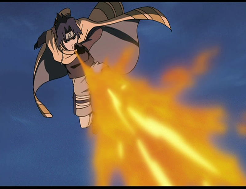 Sasuke naruto anime breathing fire ninja clash in the land of snow HD  wallpaper  Peakpx