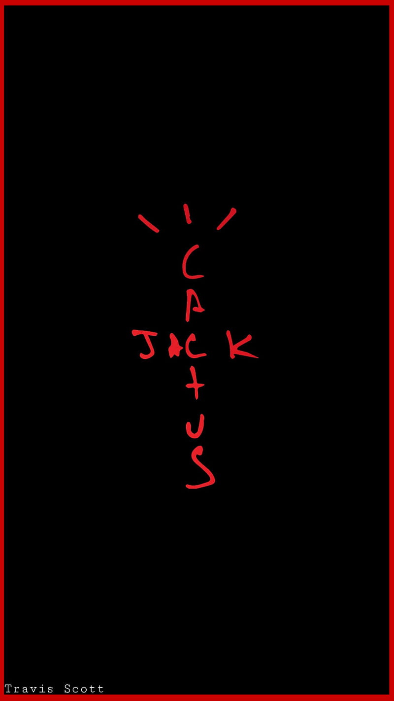 Cactus jack, red, travis scott, HD phone wallpaper