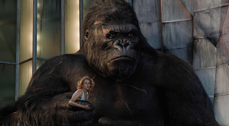 King Kong, Naomi Watts, movie, blonde hair, woman, animal, monkey, girl, actress, HD wallpaper