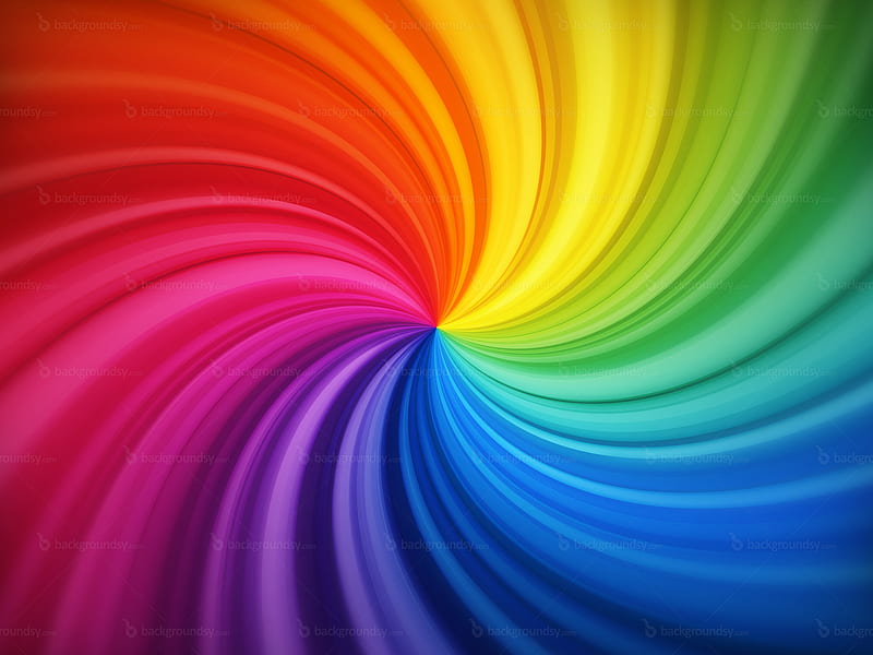 Rainbow Swirl, color, color swirl, colors, rainbow color swirl, rainbow colors, HD wallpaper