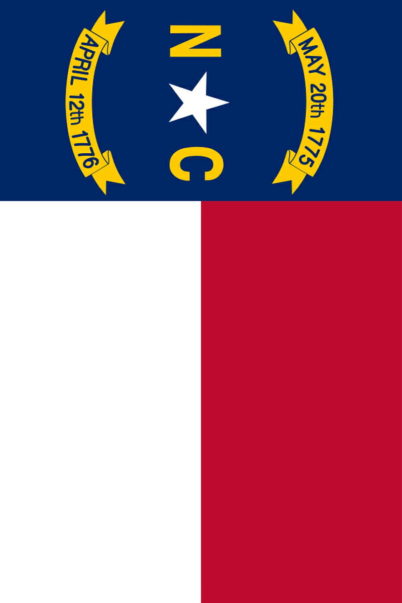 North Carolina Flag, flags, nc, north carolina, red white blue yellow, tar heel state, HD phone wallpaper
