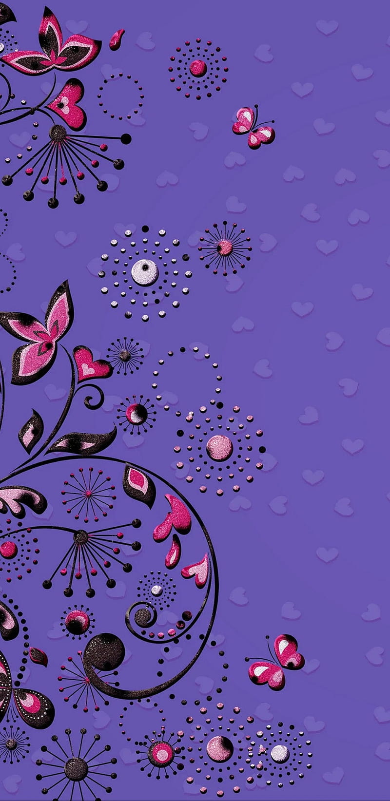 PrettyPurpleNPink, cute, flowery, girly, pink, pretty, purple, HD phone wallpaper