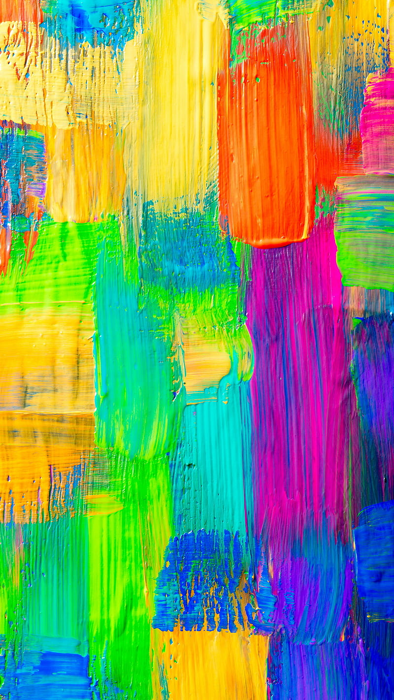 Paints, abstract, acrylic, colorful, colors, HD phone wallpaper
