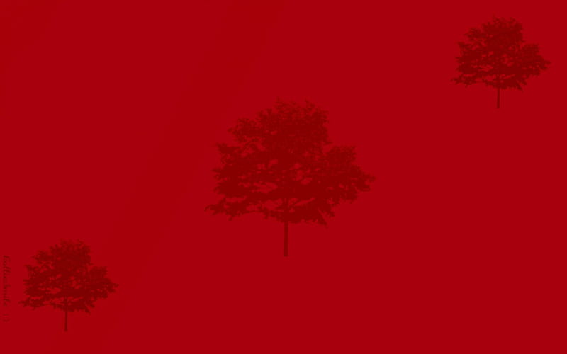 Red Three Tree Wall, red, orange, scarlet, yellow, gold, green, aqua, blue, golden, silhouettes, trees, silhouette, tree, purple, simp1e, aquamarine, violet, HD wallpaper