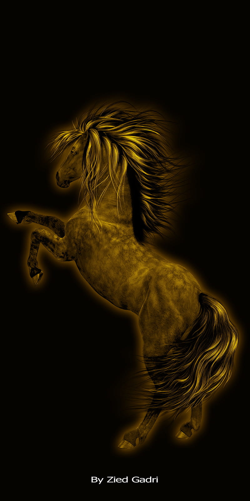 Golden Horse: Hình ảnh này cho thấy một con ngựa vàng kiêu hãnh và mạnh mẽ. Với sự kết hợp giữa vàng và những tông màu nổi bật khác, bức ảnh sẽ làm cho bất kỳ không gian nào trở nên nổi bật hơn.