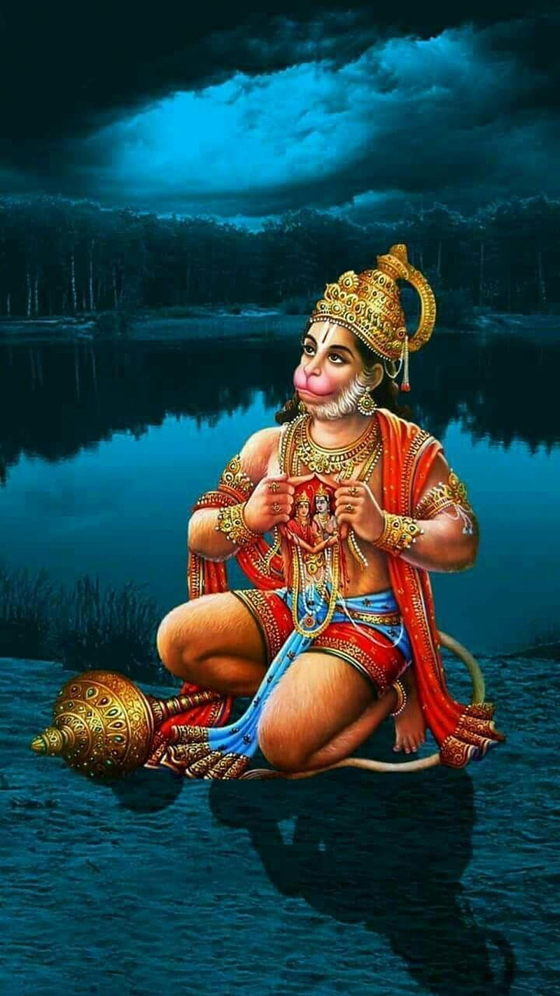 lord hanuman with ram