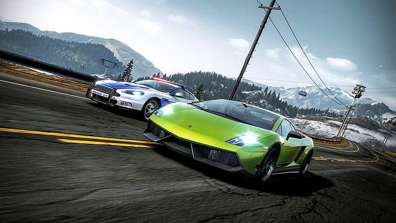 Green Car Need for Speed Hot Pursuit, HD wallpaper