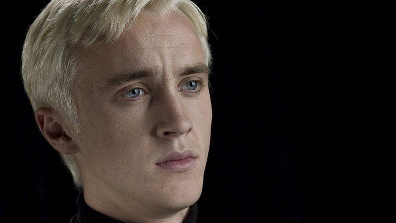 White Hair Draco Malfoy In Black Background Draco Malfoy, HD wallpaper
