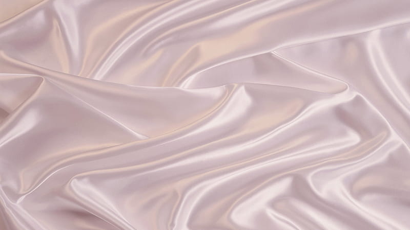 White Silk Texture Satin Fabric Wavy Silk, HD wallpaper