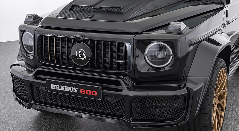 2020 BRABUS 800 BLACK and GOLD EDITION based on Mercedes-AMG G 63 - Front Bumper , car, HD wallpaper