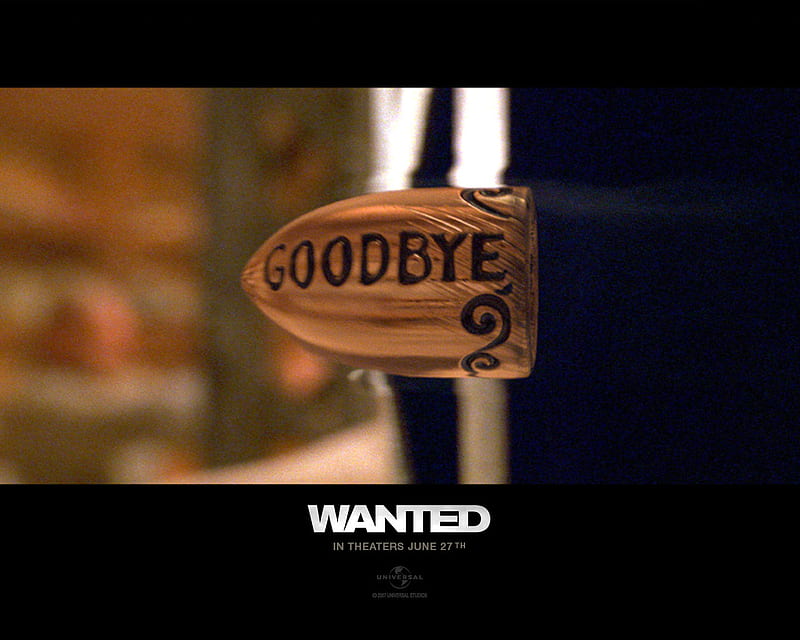 Wanted: Goodbye, goodbye, angelina jolie, wanted, james mcavoy, bullet, HD wallpaper