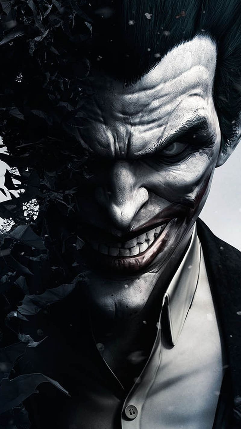 Joker Half Face Laugh, joker, half face, black and white, laugh ...