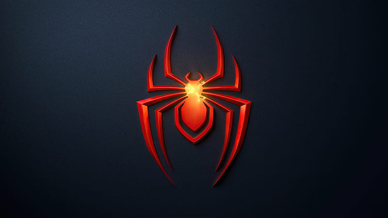 Video Game, Marvel's Spider-Man: Miles Morales, Logo, Marvel Comics, Spider-Man: Miles Morales, HD wallpaper