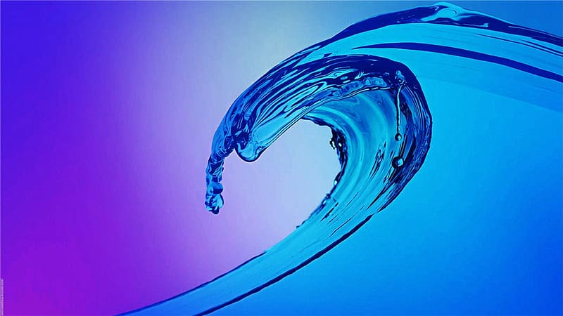 Wave, splash, blue, purple, samsung galaxy, abstract, water, HD ...